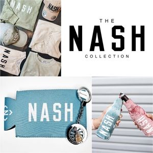 NASHville Collection Can Cooler Short Beer Coozie Holder Guitar Keychain Bundle